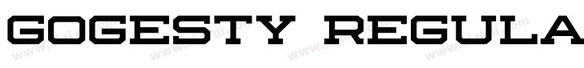 Gogesty Regular字体转换